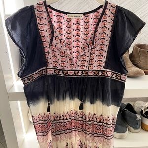 Ulla Johnson Tied Dyed Smock Top